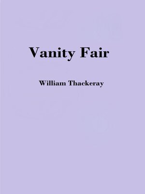 cover image of Vanity Fair